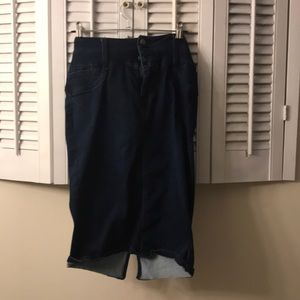 Dark jean skirt